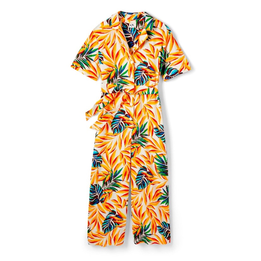 Tabitha Brown x Target Tropical Print Tie Front Jumpsuit